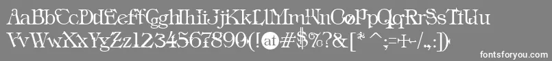 フォントIns ffy – 灰色の背景に白い文字
