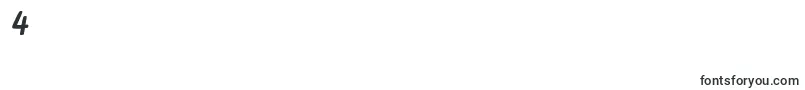 フォントNewEraCasualItalic – フォント数字4
