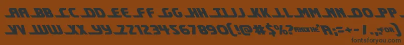 Shiningheraldleft Font – Black Fonts on Brown Background