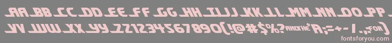 Shiningheraldleft Font – Pink Fonts on Gray Background