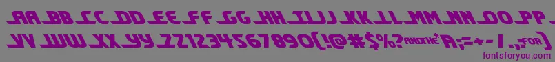 Shiningheraldleft Font – Purple Fonts on Gray Background