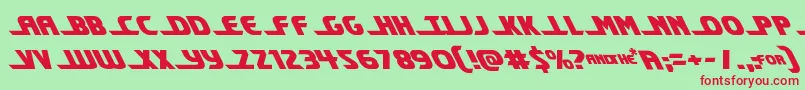 Shiningheraldleft Font – Red Fonts on Green Background