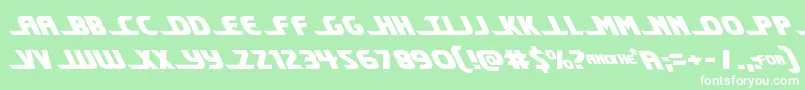 Shiningheraldleft Font – White Fonts on Green Background