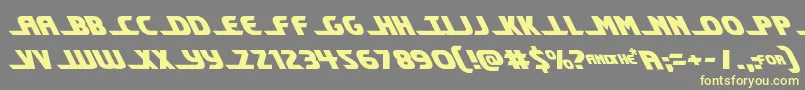 Shiningheraldleft Font – Yellow Fonts on Gray Background