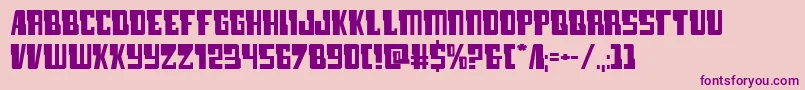 Lampreyexpand Font – Purple Fonts on Pink Background