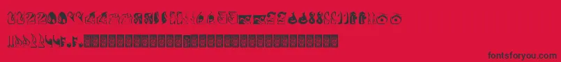 Formes Font – Black Fonts on Red Background