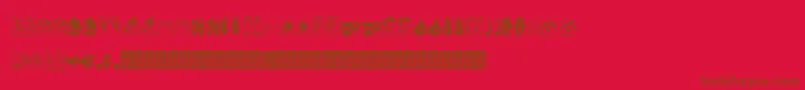 More about Formes Font Formes Font – Brown Fonts on Red Background