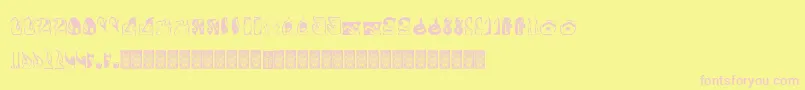 Formes Font – Pink Fonts on Yellow Background