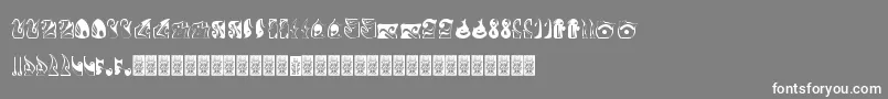 Formes Font – White Fonts on Gray Background