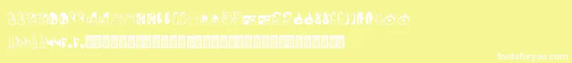 Formes Font – White Fonts on Yellow Background