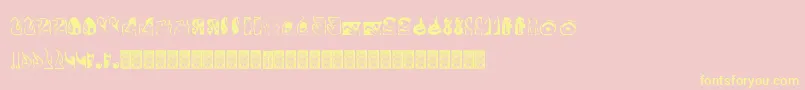 fuente Formes – Fuentes Amarillas Sobre Fondo Rosa