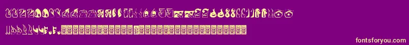 Formes Font – Yellow Fonts on Purple Background