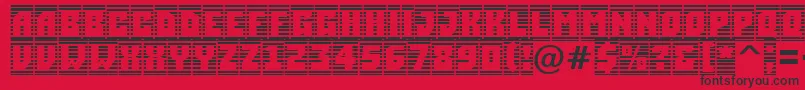 ASimplercmstrphl Font – Black Fonts on Red Background