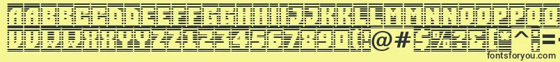 ASimplercmstrphl Font – Black Fonts on Yellow Background