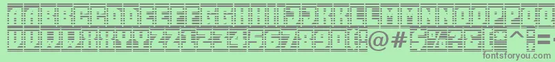 ASimplercmstrphl Font – Gray Fonts on Green Background