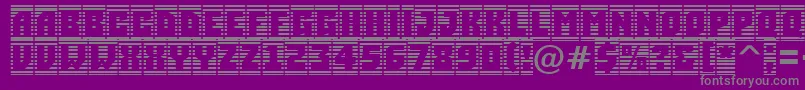 Шрифт ASimplercmstrphl – серые шрифты на фиолетовом фоне