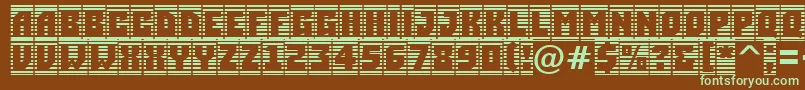 ASimplercmstrphl Font – Green Fonts on Brown Background