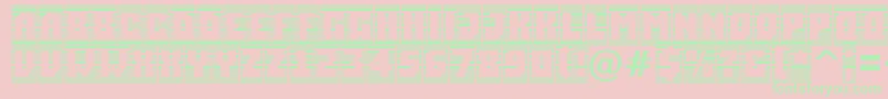 ASimplercmstrphl Font – Green Fonts on Pink Background