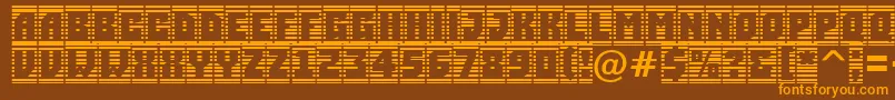 ASimplercmstrphl Font – Orange Fonts on Brown Background