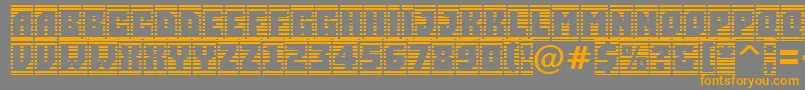 ASimplercmstrphl Font – Orange Fonts on Gray Background