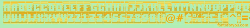 ASimplercmstrphl Font – Orange Fonts on Green Background