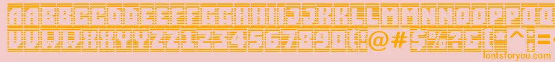 ASimplercmstrphl Font – Orange Fonts on Pink Background
