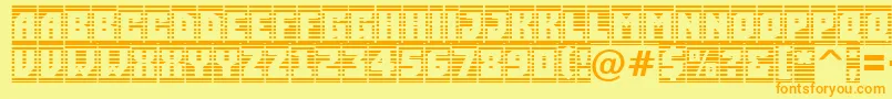 ASimplercmstrphl Font – Orange Fonts on Yellow Background