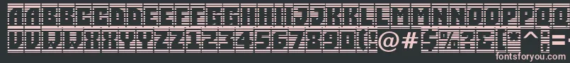 ASimplercmstrphl Font – Pink Fonts on Black Background