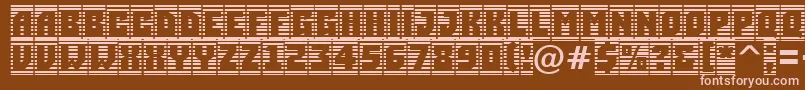 ASimplercmstrphl Font – Pink Fonts on Brown Background