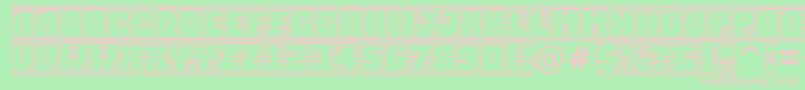 ASimplercmstrphl Font – Pink Fonts on Green Background