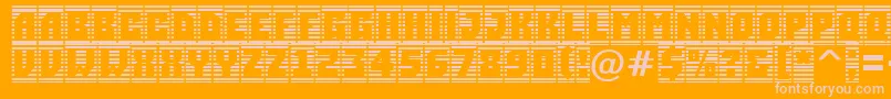 ASimplercmstrphl Font – Pink Fonts on Orange Background