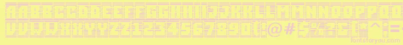 ASimplercmstrphl Font – Pink Fonts on Yellow Background