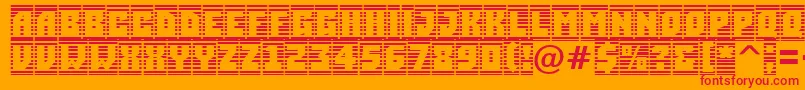 ASimplercmstrphl Font – Red Fonts on Orange Background