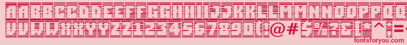 ASimplercmstrphl Font – Red Fonts on Pink Background