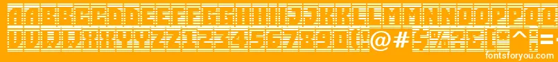 ASimplercmstrphl Font – White Fonts on Orange Background