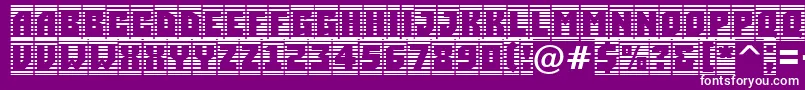 fuente ASimplercmstrphl – Fuentes Blancas Sobre Fondo Morado
