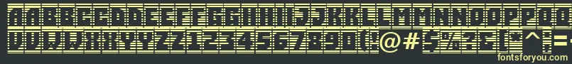 Weitere Informationen zur ASimplercmstrphl-Schriftart ASimplercmstrphl-Schriftart – Gelbe Schriften auf schwarzem Hintergrund