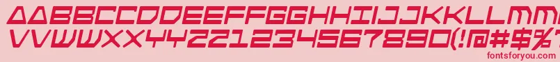 AndroidnationI Font – Red Fonts on Pink Background
