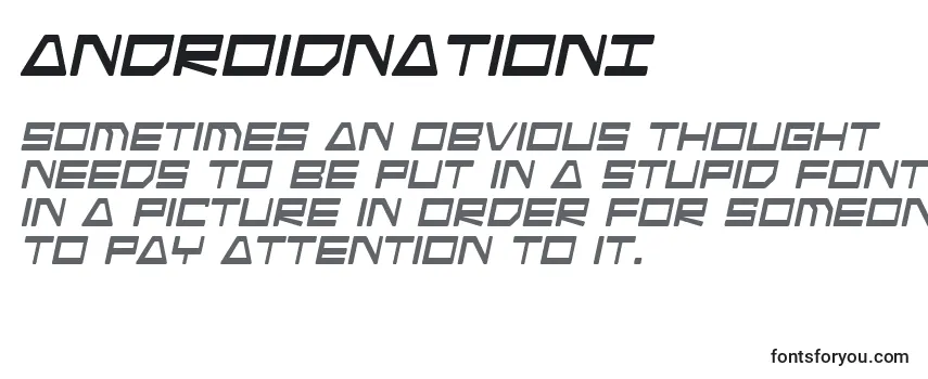 AndroidnationI Font