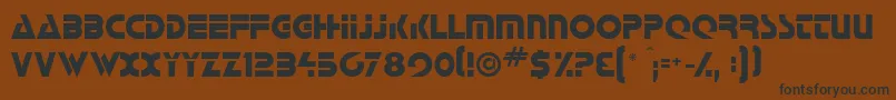 Galatican Font – Black Fonts on Brown Background