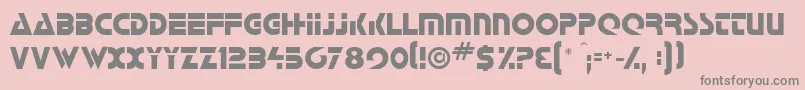 Galatican Font – Gray Fonts on Pink Background