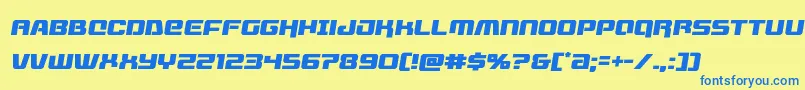 Livewiredsemital Font – Blue Fonts on Yellow Background