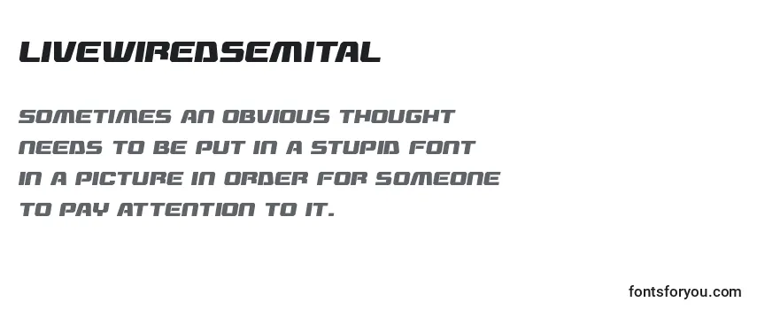 Review of the Livewiredsemital Font