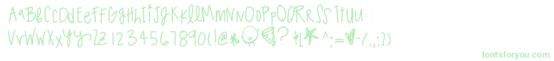 Sparklingsoda Font – Green Fonts on White Background