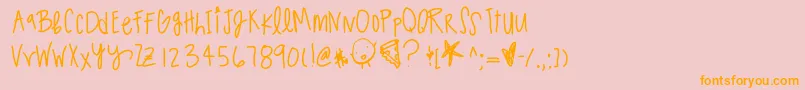 Sparklingsoda Font – Orange Fonts on Pink Background