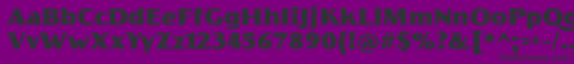 Шрифт FlorentiaFatTrial – чёрные шрифты на фиолетовом фоне