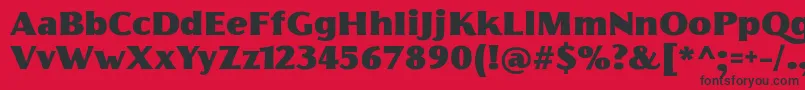 FlorentiaFatTrial Font – Black Fonts on Red Background