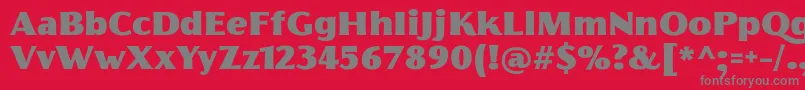 FlorentiaFatTrial Font – Gray Fonts on Red Background