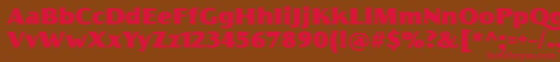 FlorentiaFatTrial Font – Red Fonts on Brown Background