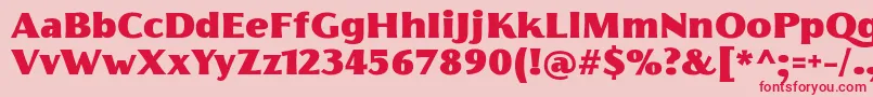FlorentiaFatTrial Font – Red Fonts on Pink Background